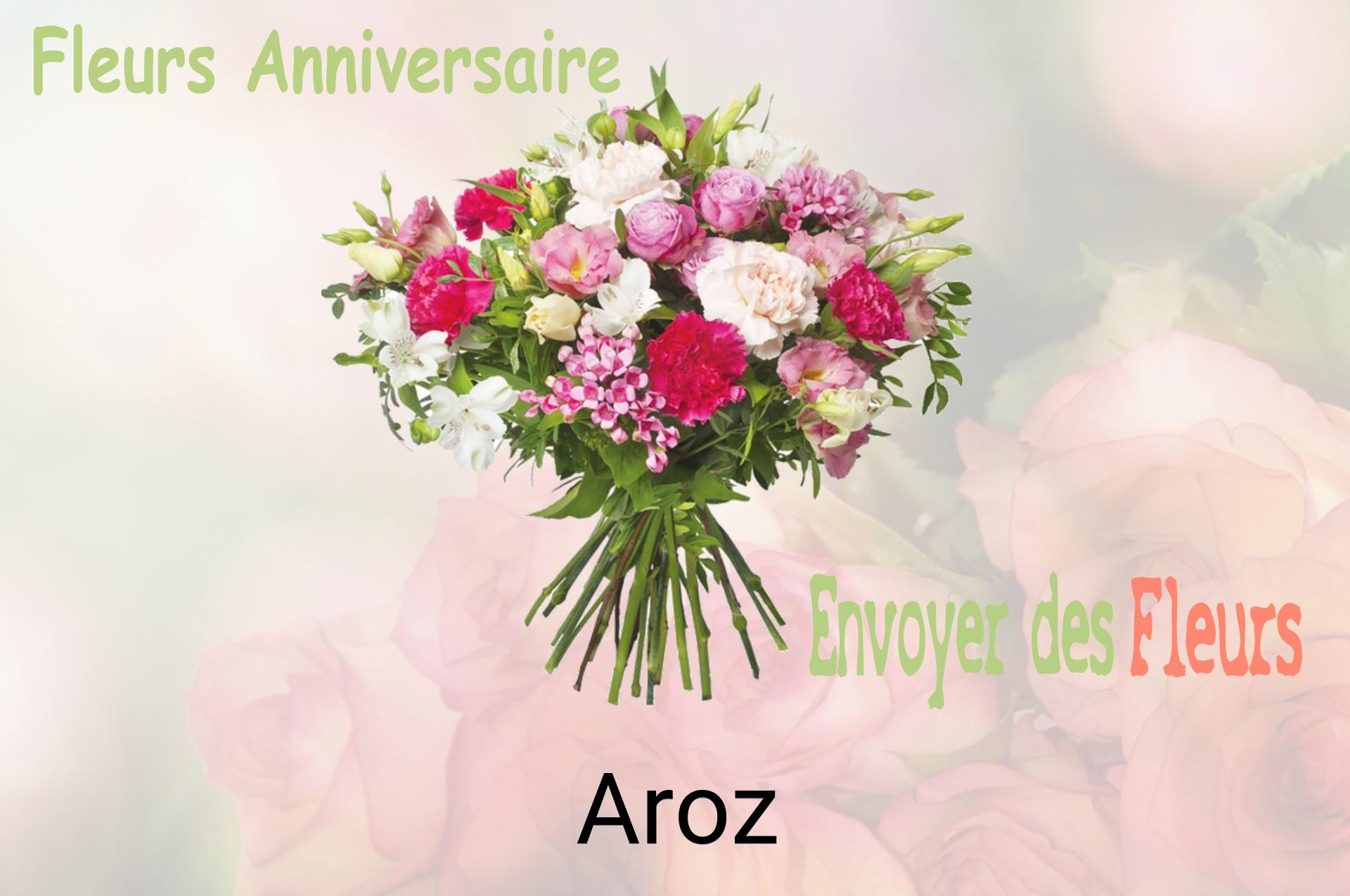 Bouquet de fleurs d’anniversaire livré à Aroz