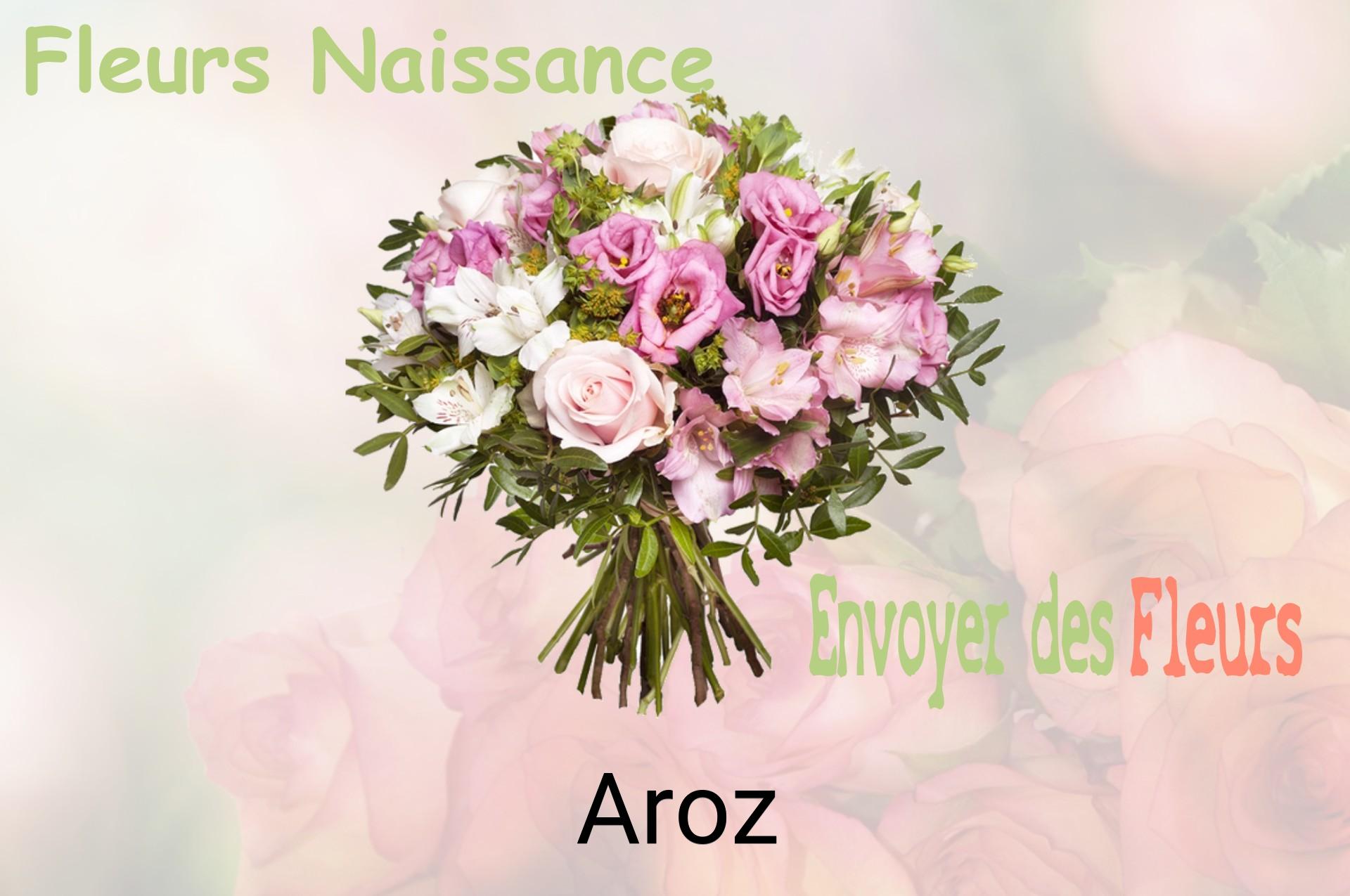Bouquet de fleurs de naissance livré à Aroz